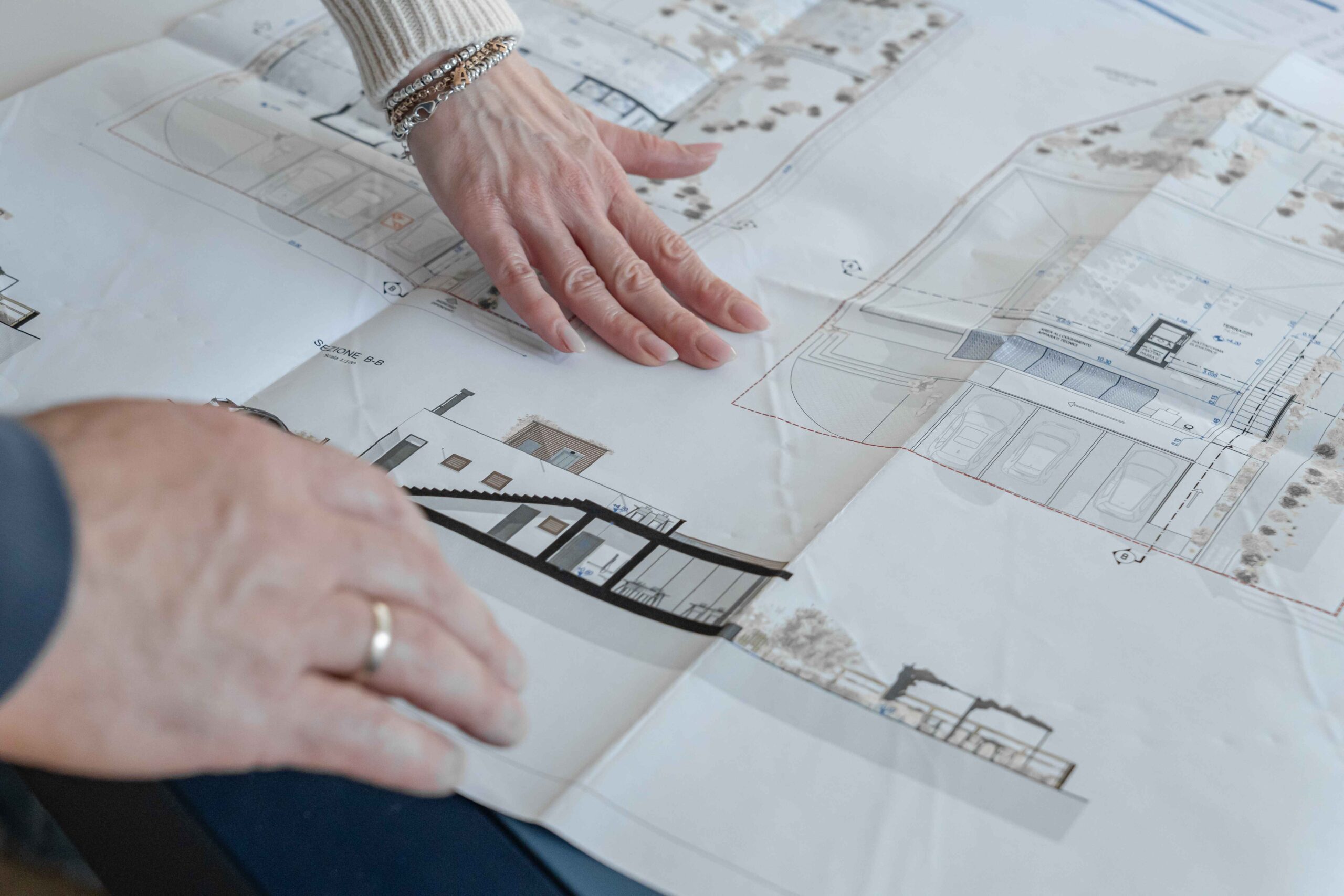 Planimetria di un progetto edilizio