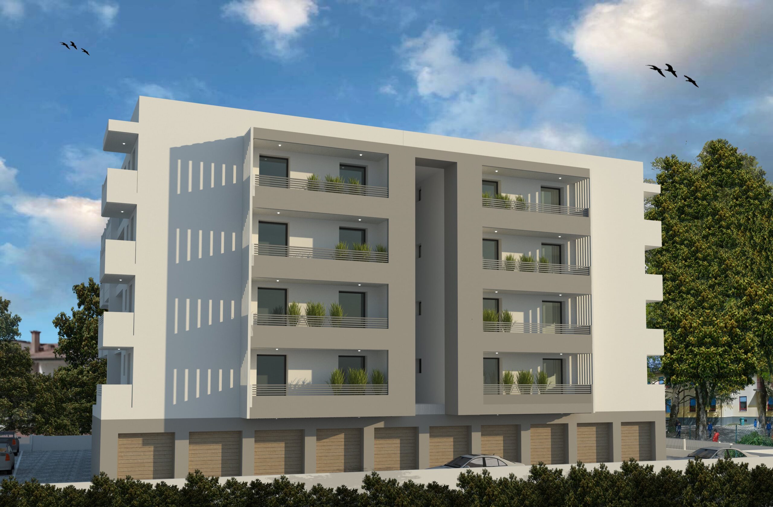 Render complesso residenziale